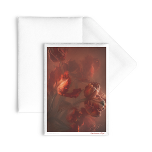 Underwater Tulips - 5in x 7in Art Notecard with Envelopes