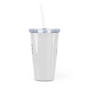 Grief Rebel Plastic Tumbler with Straw