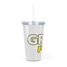 Load image into Gallery viewer, Grief Rebel Plastic Tumbler with Straw