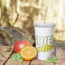 Load image into Gallery viewer, Grief Rebel Plastic Tumbler with Straw