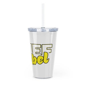 Grief Rebel Plastic Tumbler with Straw