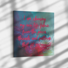 Load image into Gallery viewer, &#39;Choosing My Life Fabric&#39; Grief Rebel Gallery Canvas Art