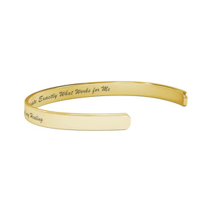 Gold, Silver, Rose Gold 'Prioritizing My Self-Care' Grief Rebel Healing Tenet Bracelet