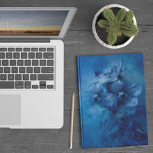 Load image into Gallery viewer, &#39;Sink Into Blue&#39; Velvet Touch Hard Cover Journal