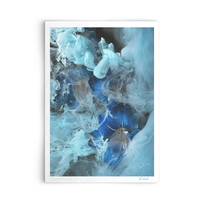 Exhale - 5in x 7in Art Notecard with Envelopes