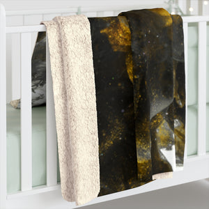 Fleece Throw Blanket - The 'Clouds of Gold' Collection