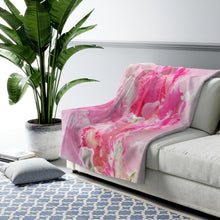 Load image into Gallery viewer, Throw Blanket - The &#39;Peony Dreams&#39; Collection - Soft Fleece Throw Blanket