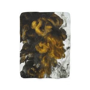 Fleece Throw Blanket - The 'Clouds of Gold' Collection