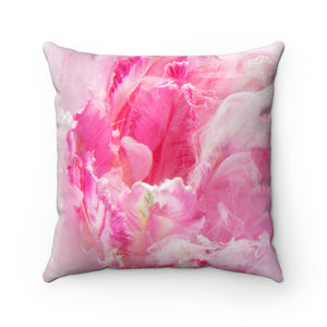 Square Accent Pillow - The Peony Dreams Collection - Decorative Art Pillow