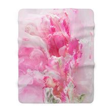 Load image into Gallery viewer, Throw Blanket - The &#39;Peony Dreams&#39; Collection - Soft Fleece Throw Blanket