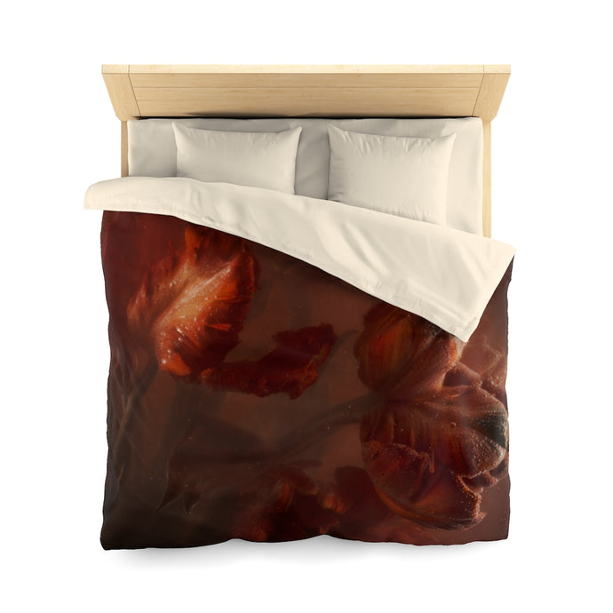 Queen and Twin Duvet Cover - The Underwater Tulips Collection - Unique Art Comforter Cover