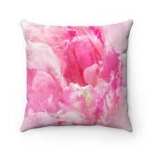 Load image into Gallery viewer, Square Accent Pillow - The Peony Dreams Collection - Decorative Art Pillow
