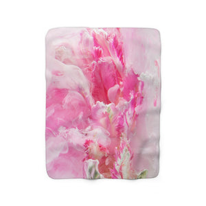 Throw Blanket - The 'Peony Dreams' Collection - Soft Fleece Throw Blanket