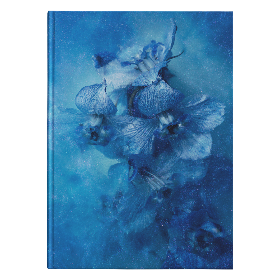 Sink Into Blue Velvet Touch Hard Cover Journal