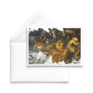 Clouds of Gold - 5x7 Notecard with Envelopes