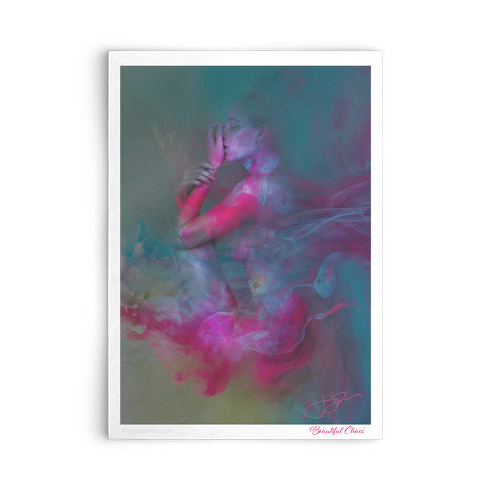 SPECIAL EDITION - Beautiful Chaos - 5in x 7in Art Notecard with Envelopes